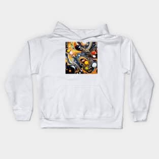 Psychedelic Orbital Abstract Art Kids Hoodie